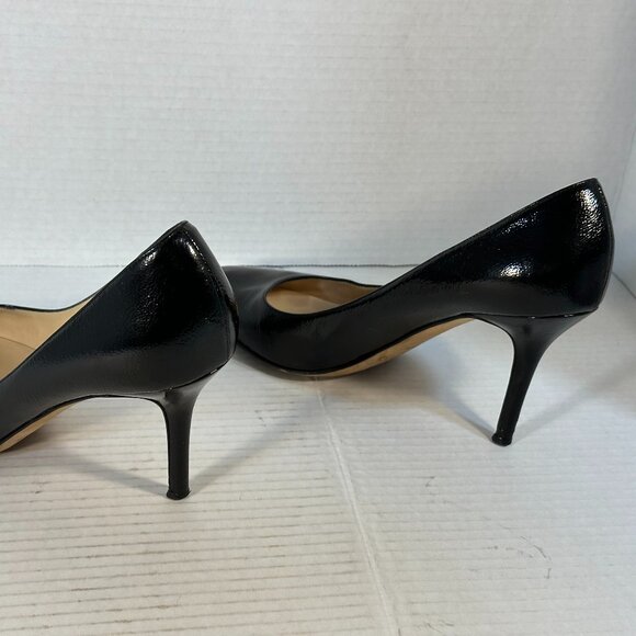WOMEN'S BLACK JIMMY CHOO HEELS SIZE 7-1/2 - Picture 10 of 16